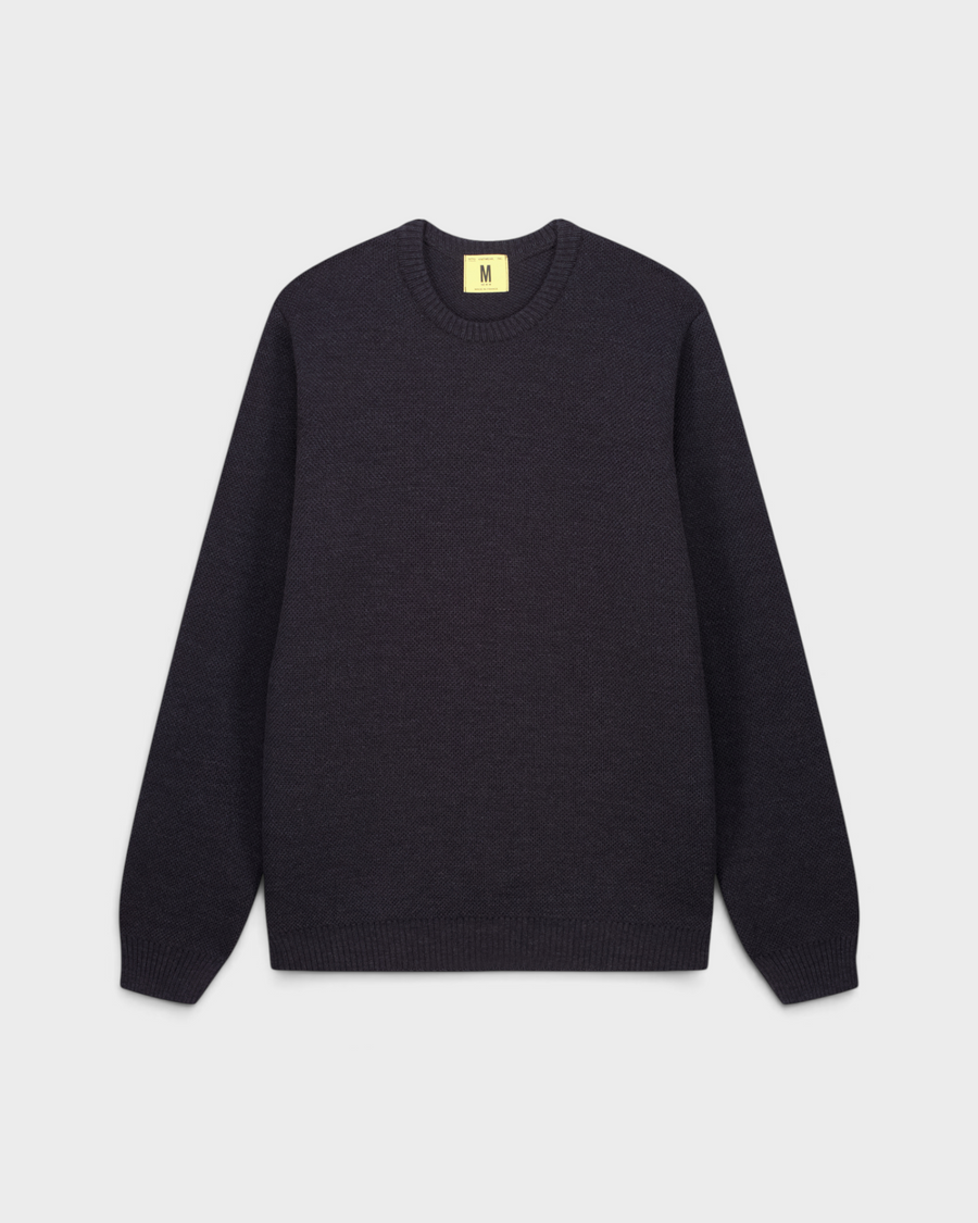 Pull Youri Col Rond Anthracite