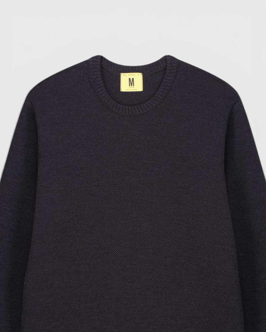 Pull Youri Col Rond Anthracite
