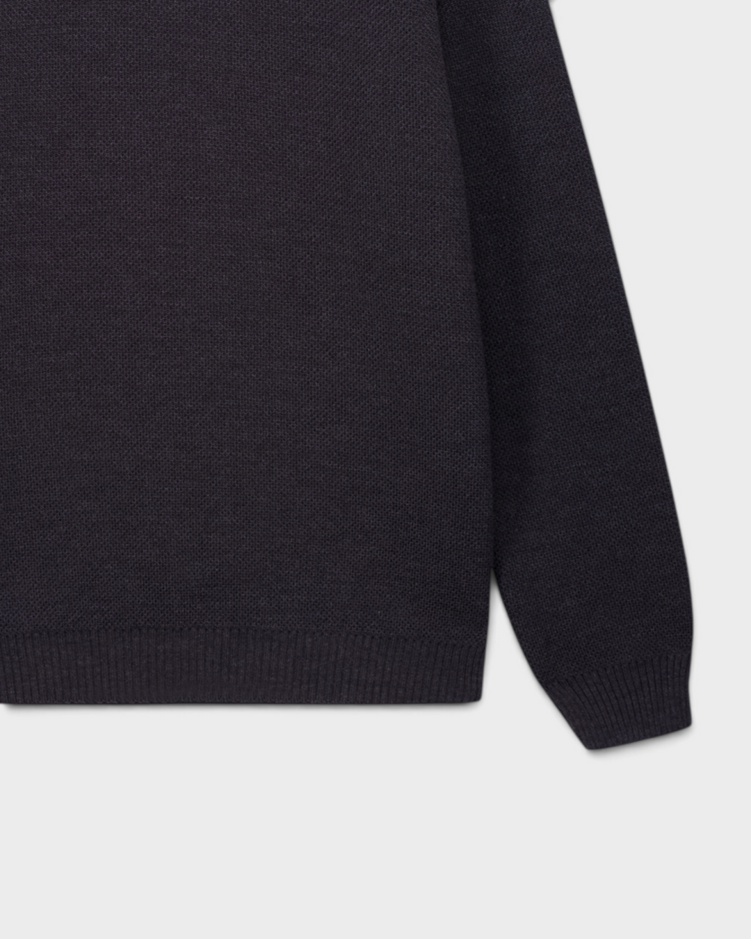 Pull Youri Col Rond Anthracite - détail 2