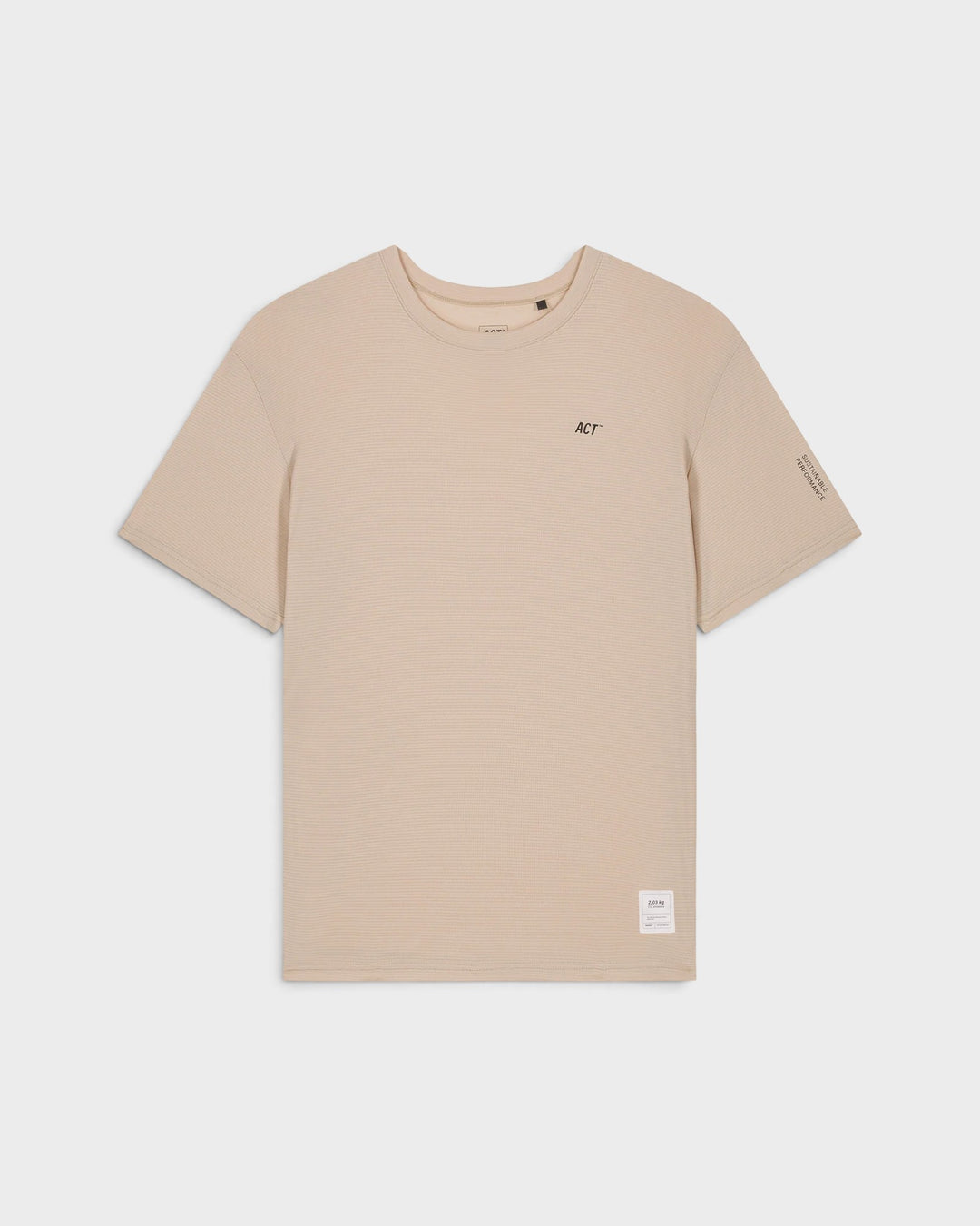 T-shirt BioPerf ACT Running Beige, vue de face