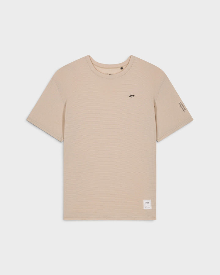 T-shirt BioPerf ACT Running Beige, vue de face
