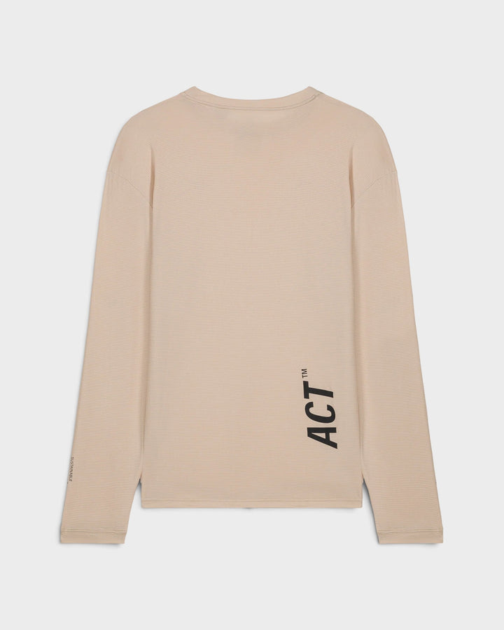ACT Running BioPerf T-Shirt ML Beige — vue de dos