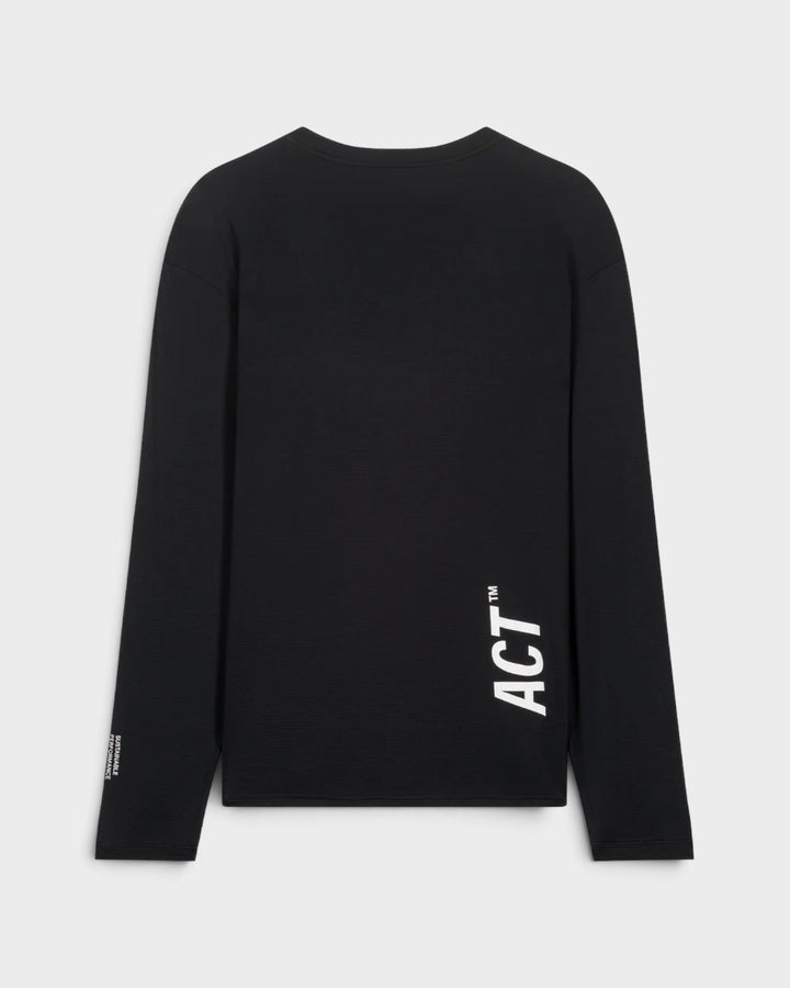 ACT Running BioPerf T-Shirt ML Noir — vue de dos