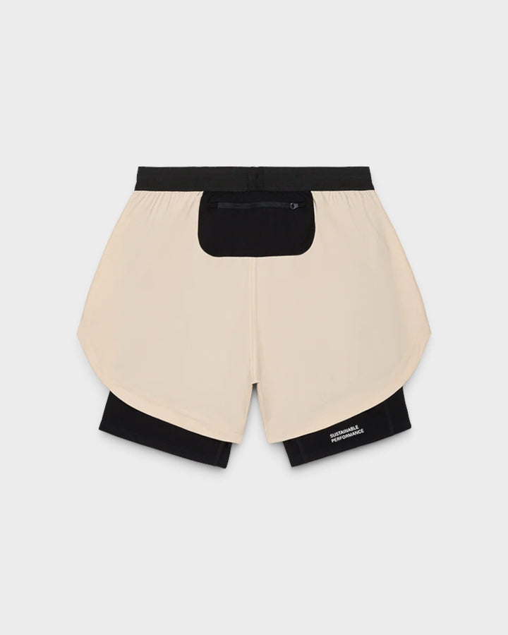 ACT Running ShellLight Short 2en1 Beige — vue de dos