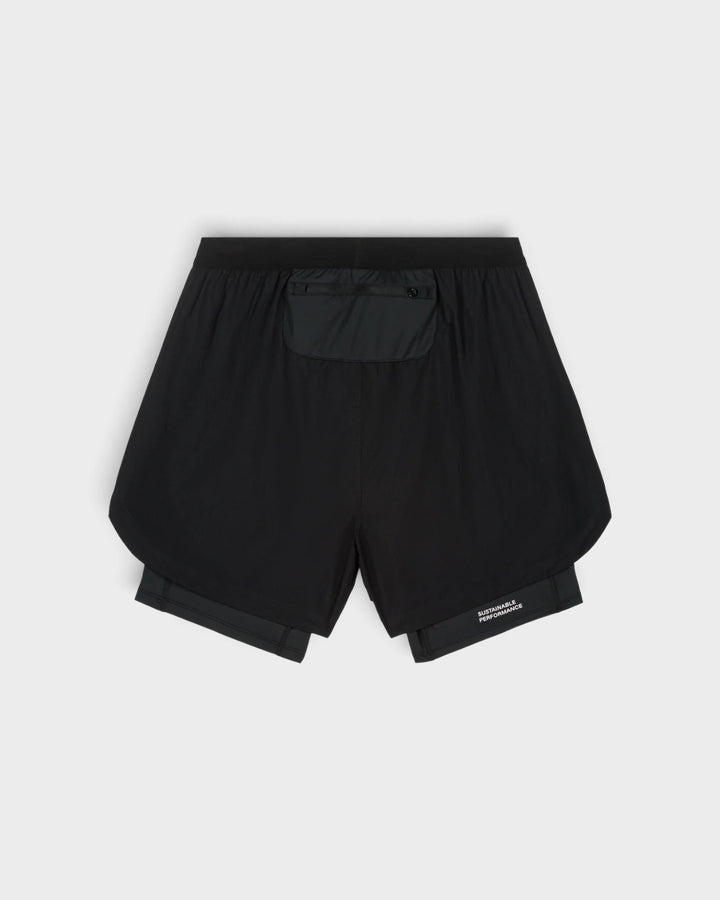 ACT Running ShellLight Short 2en1 Noir — vue de dos