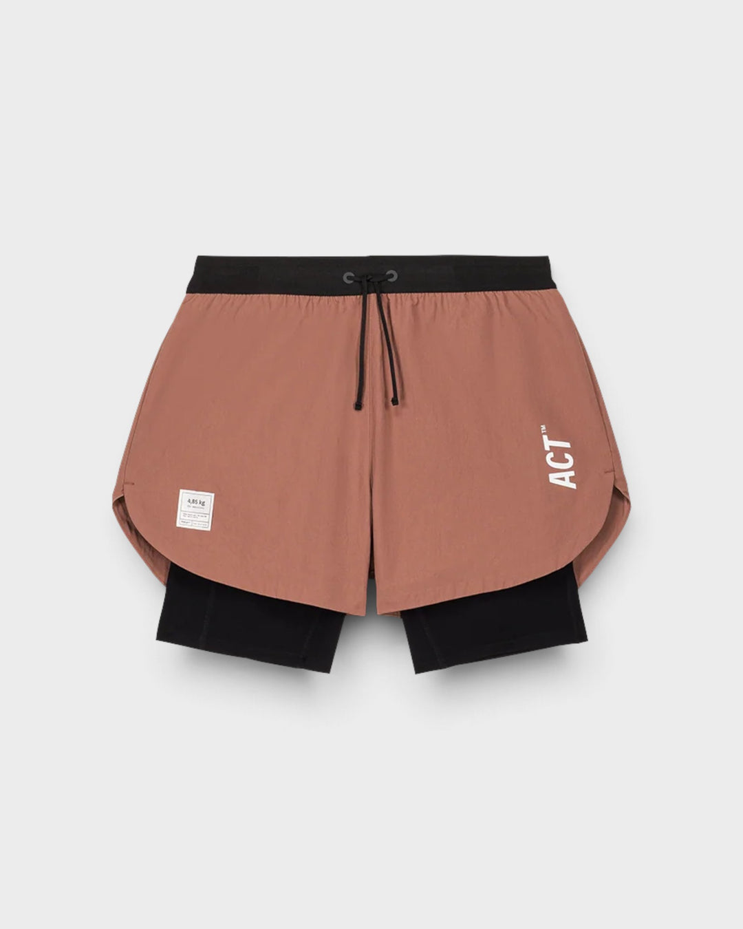 ACT Running ShellLight Short 2en1 Terracotta — vue de face