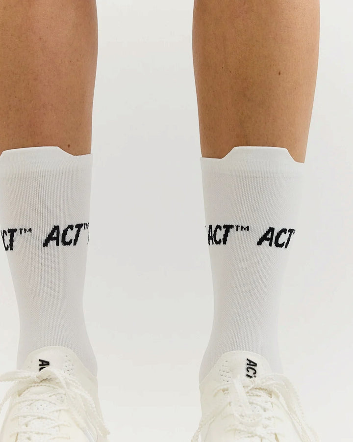 ACT Running FitLite Chaussettes Blanc — vue portée
