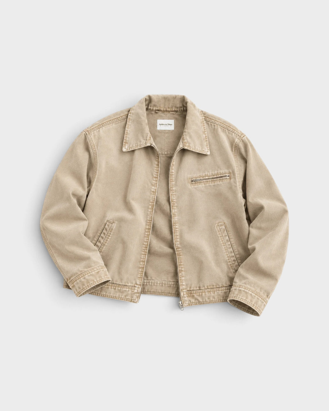 Veste DN06 coupe standard Grès Ateliers de Nîmes à plat, vue de face