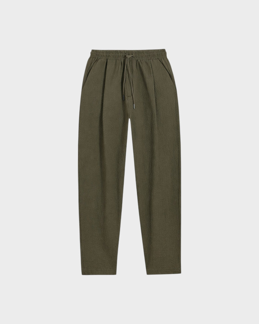 Smart Pants Seersucker Kaki