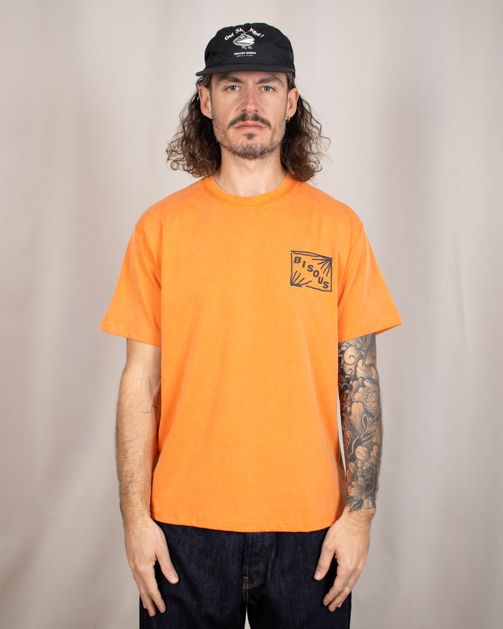 T-shirt Flyer Washed Orange