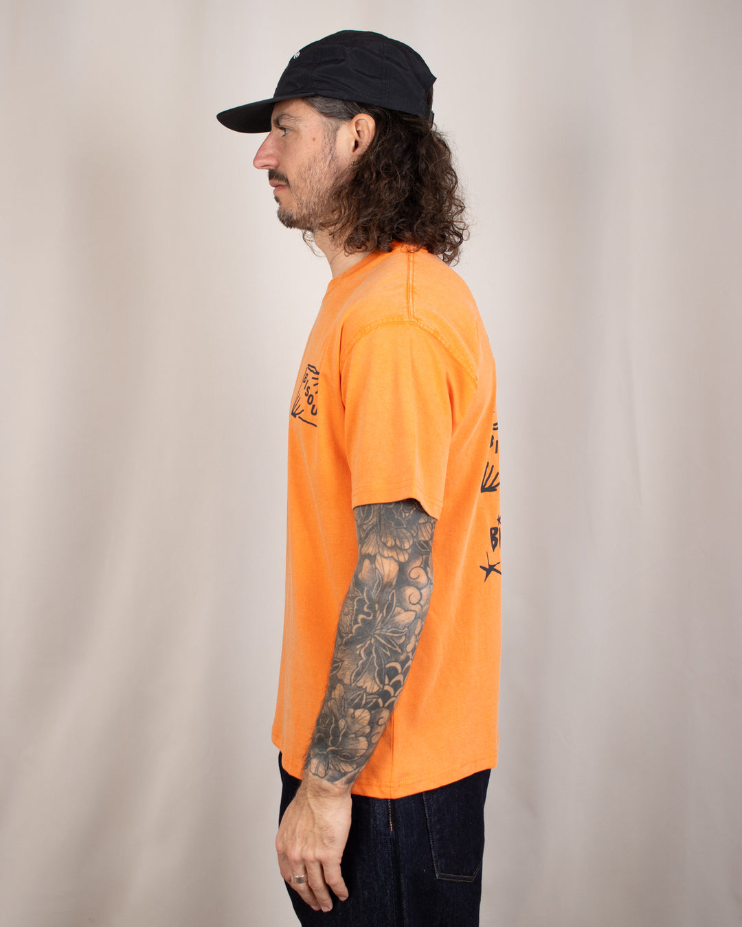 T-shirt Flyer Washed Orange