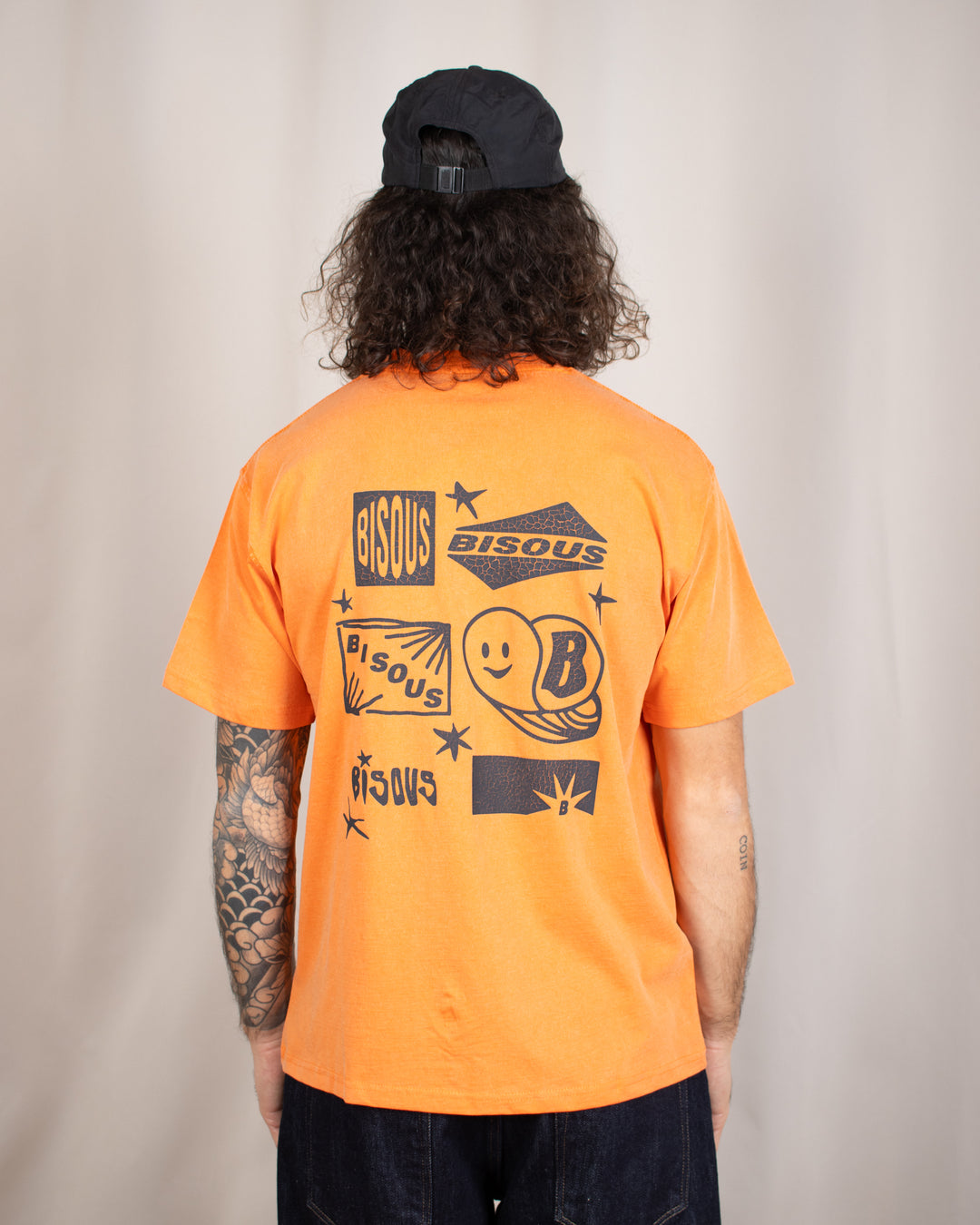 T-shirt Flyer Washed Orange