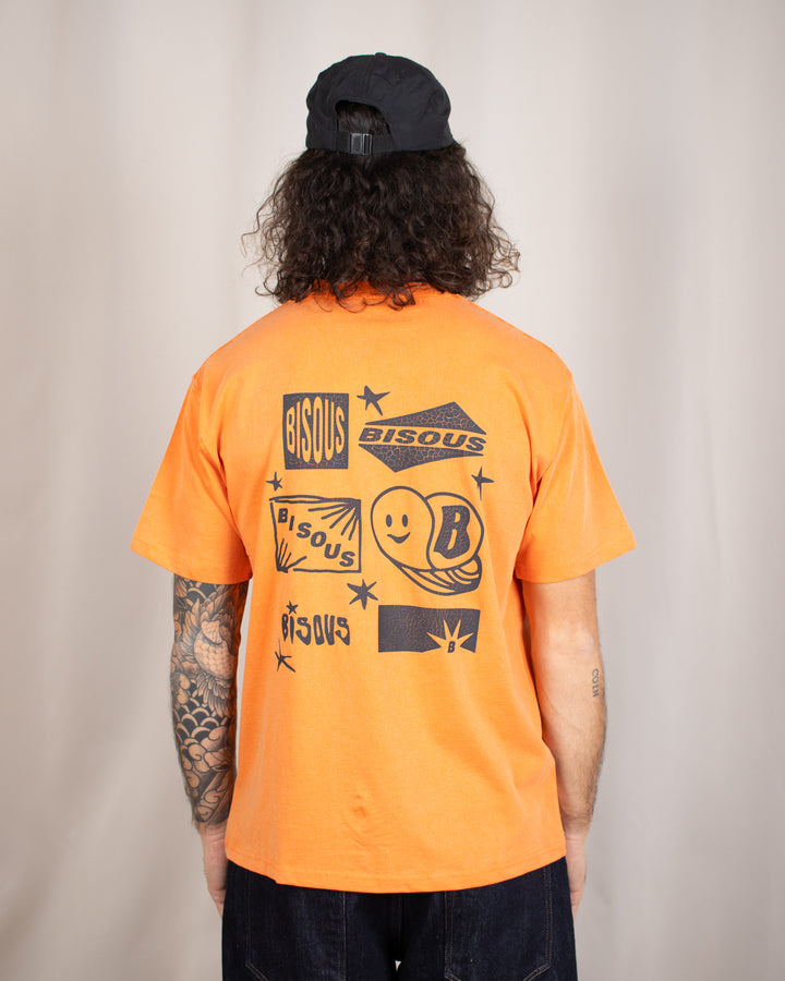 T-shirt Flyer Washed Orange