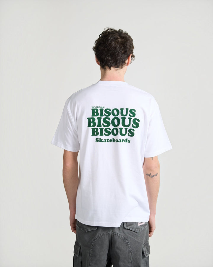 Bisous T-shirt Grease White porté - dos