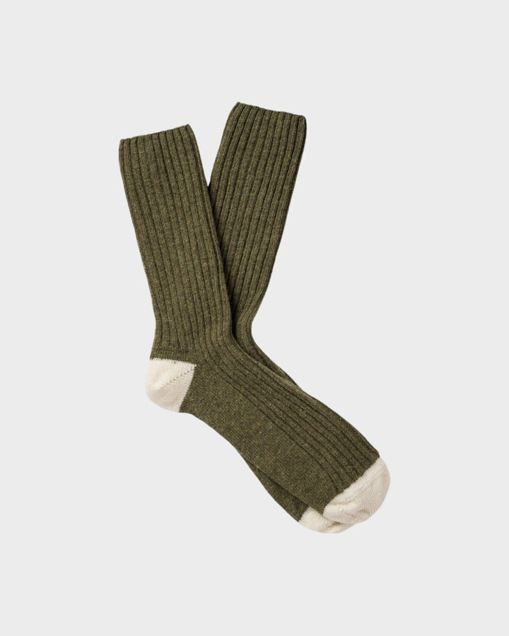 Chaussettes Benjamin Vert de Gris