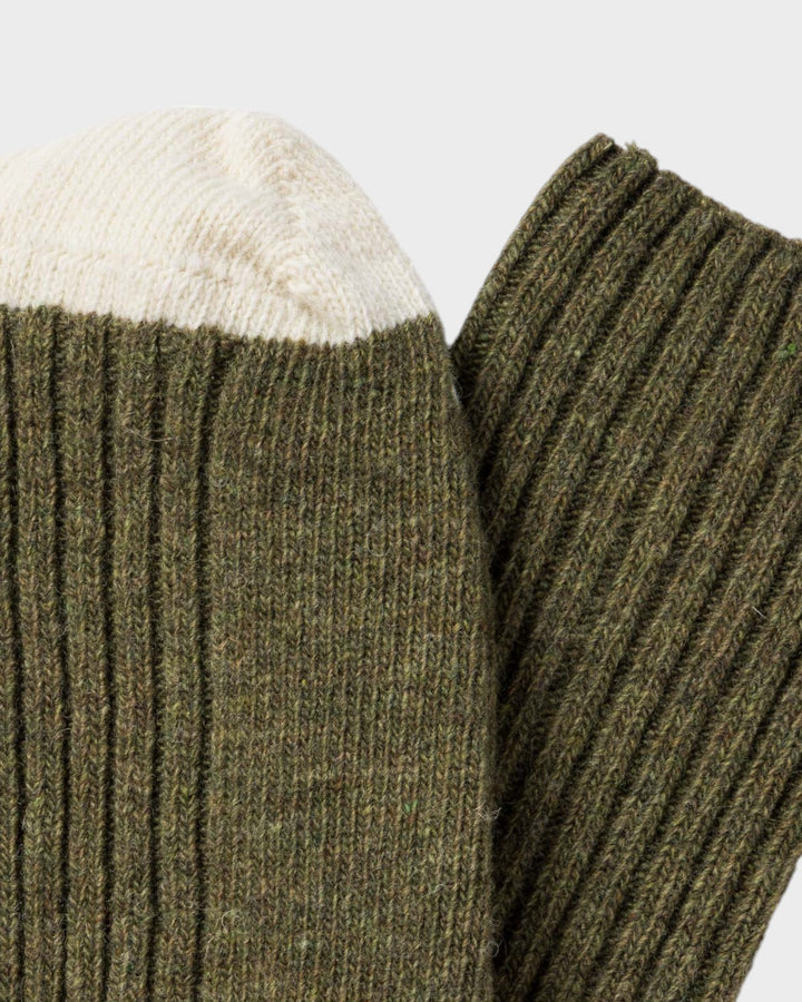 Chaussettes Benjamin Vert de Gris