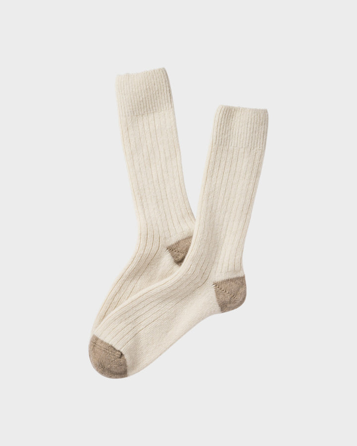 Chaussettes Cashmere Écru