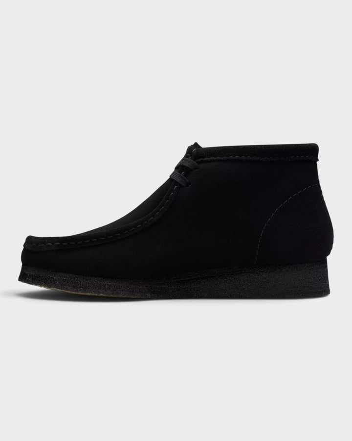 Clarks Wallabee Boot Black Suede — profil intérieur