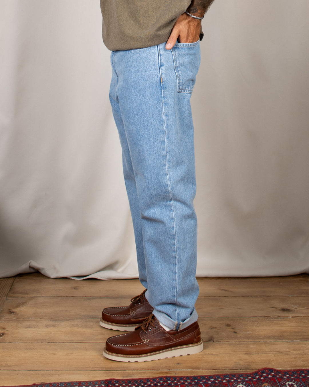 Cosmos Pant Blue Heavy Bleach Wash