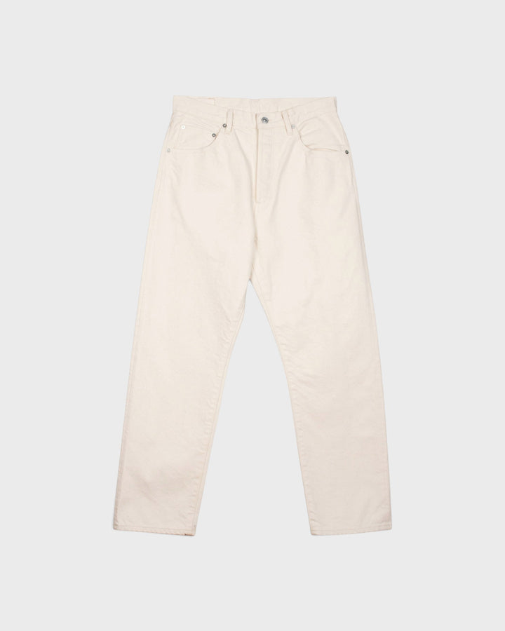 Denim01 Loose Tapered Jeans Ecru