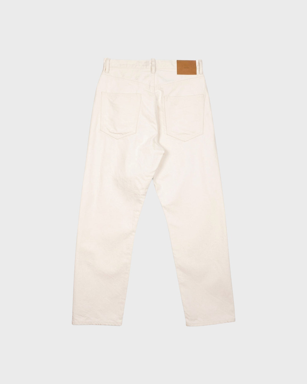 Denim01 Loose Tapered Jeans Ecru