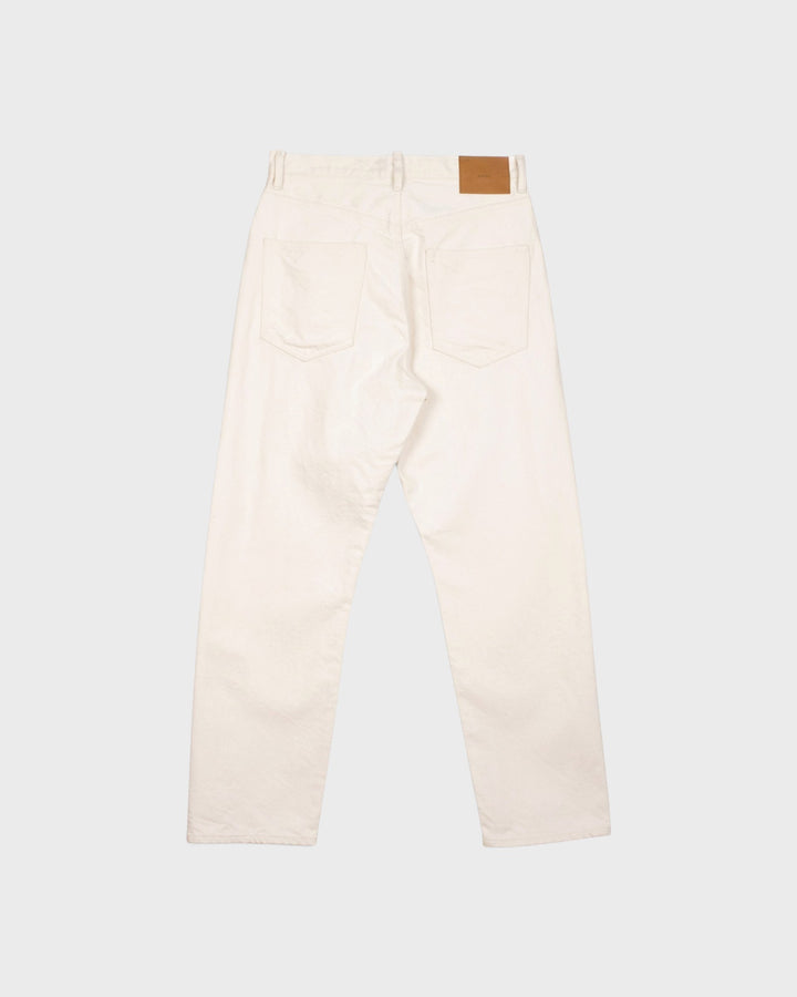 Denim01 Loose Tapered Jeans Ecru