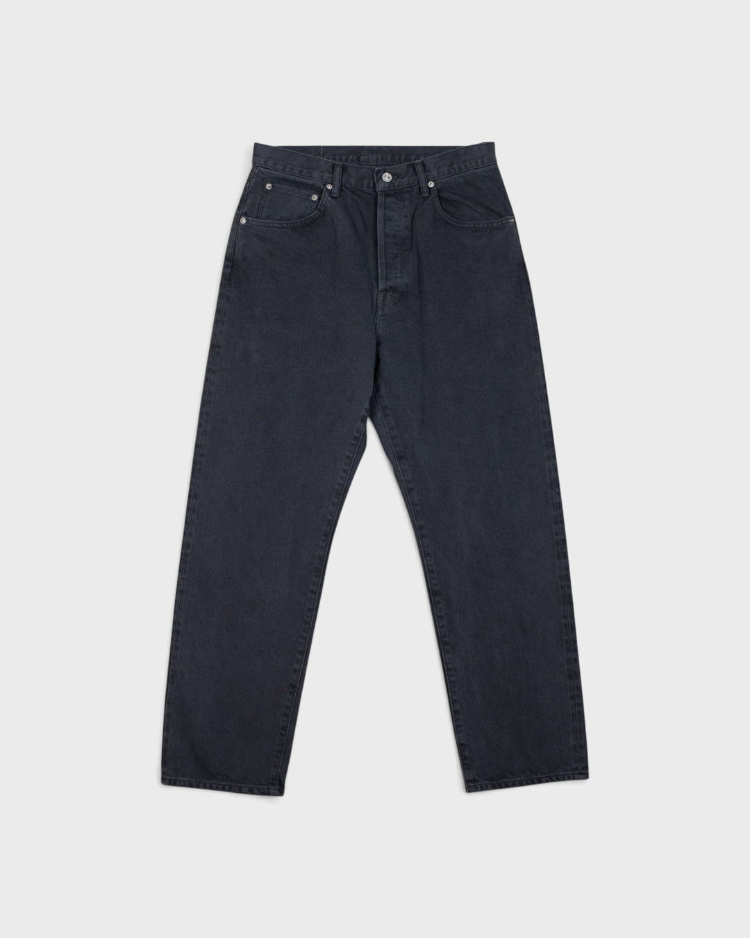 Denim01 Loose Tapered Jeans Fade Black