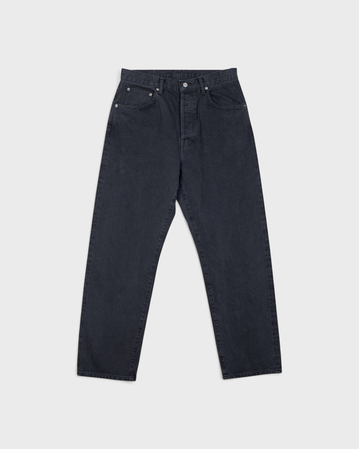 Denim01 Loose Tapered Jeans Fade Black