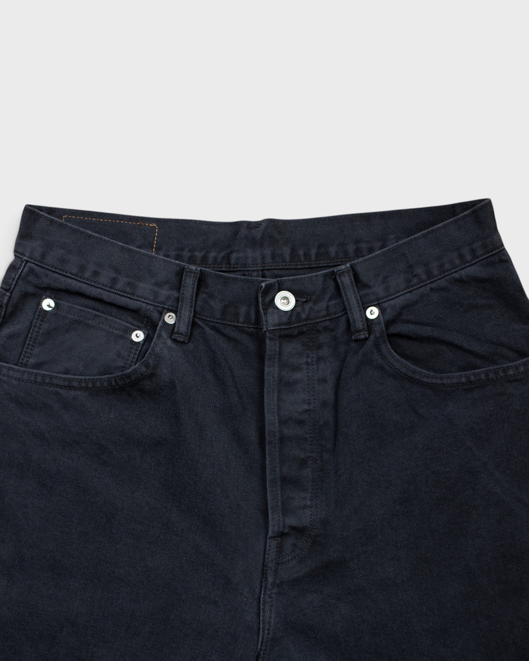 Denim01 Loose Tapered Jeans Fade Black