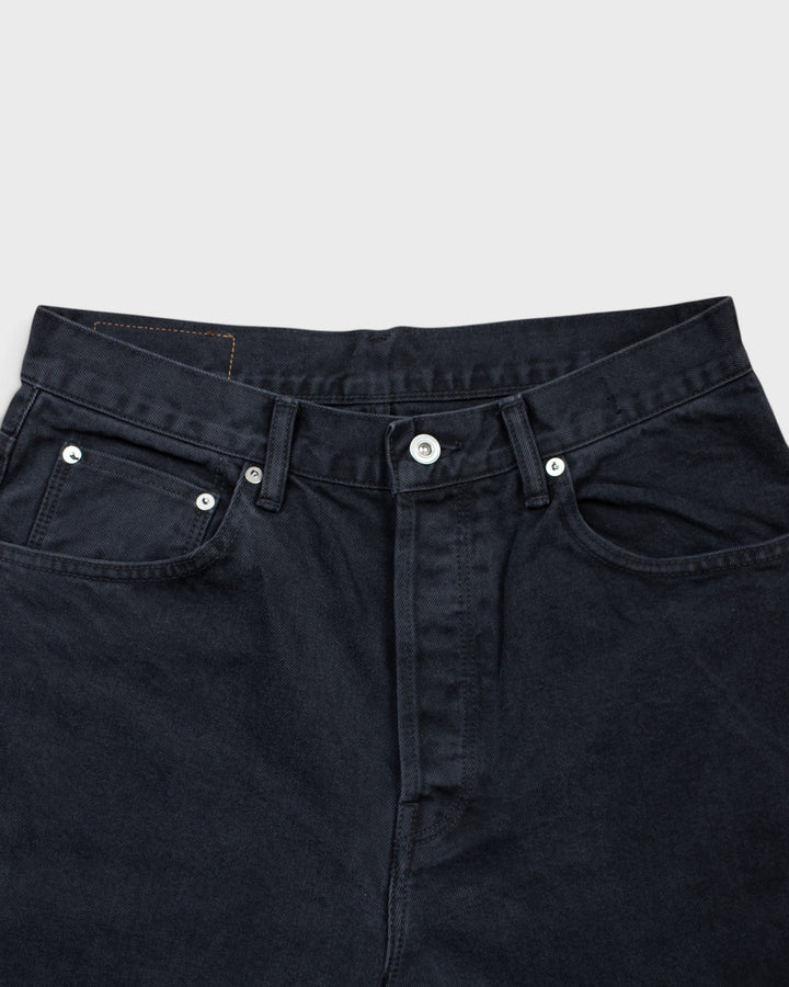 Denim01 Loose Tapered Jeans Fade Black