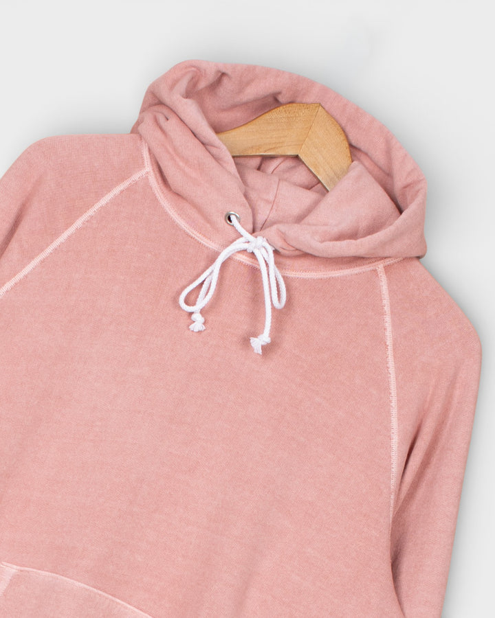 Raglan Pullover Hood Sweat P-Coral