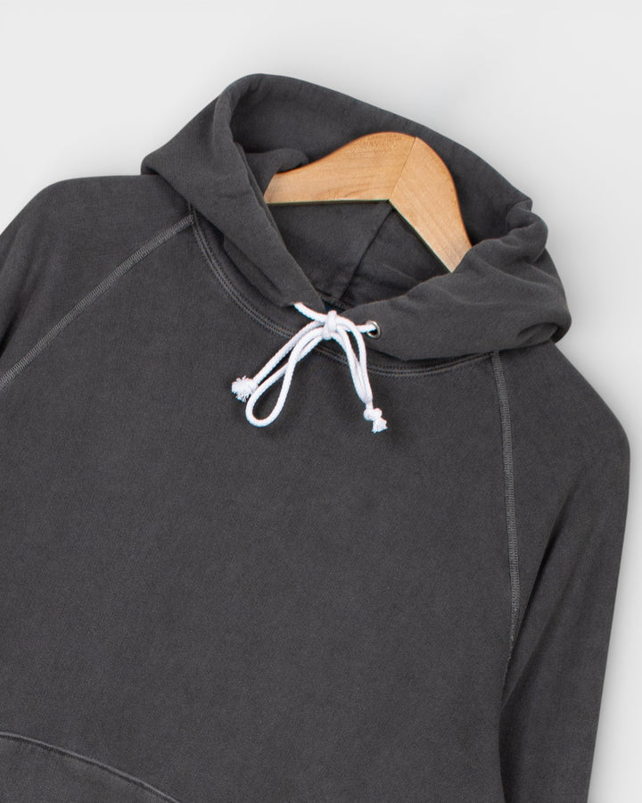 Raglan Pullover Hood Sweat P-Black