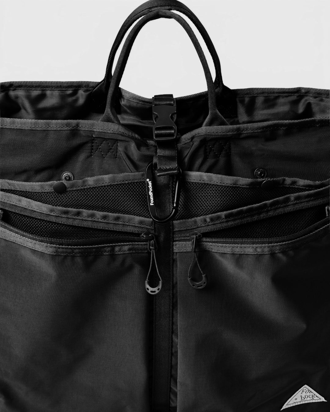 Focus Tote Bag Found Pocket noir - détail
