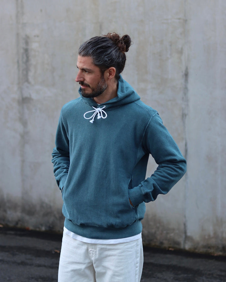 Good On Heavy Pullover Hood Sweat P-Slate — look 1