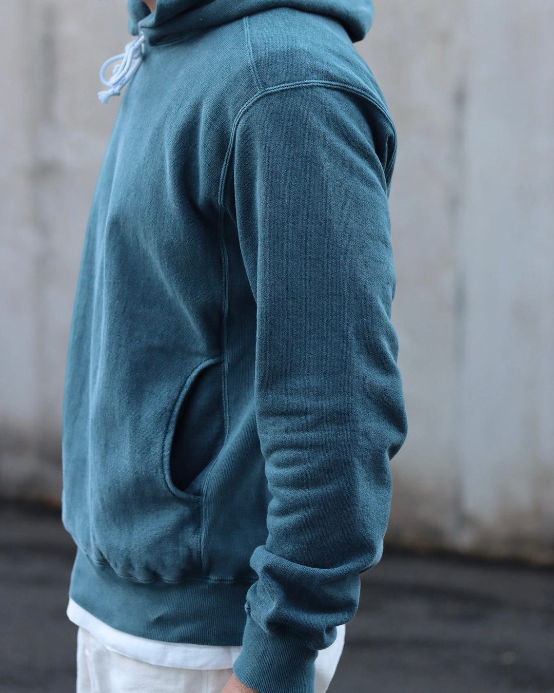 Heavy Pullover Hood Sweat P-Slate — look 3