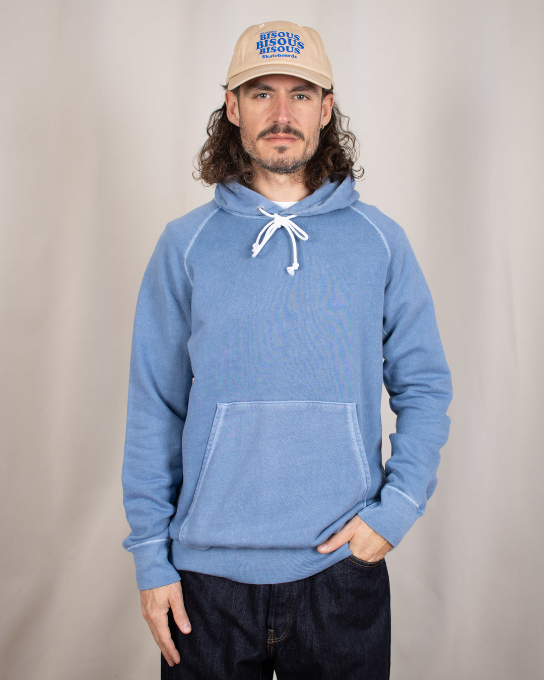 Raglan Pullover Hood Sweat P-Ajisai