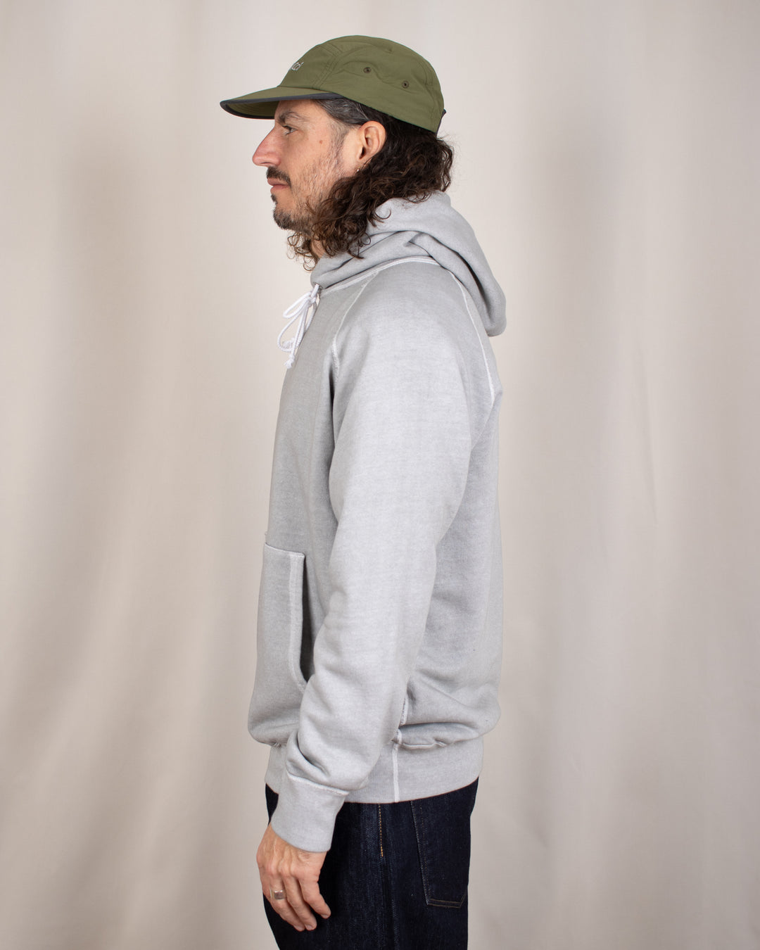 Raglan Pullover Hood Sweat P-Ash