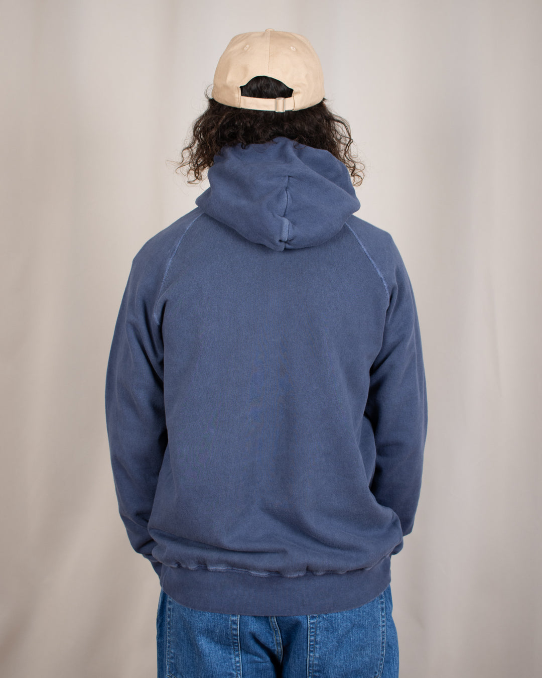 Raglan Pullover Hood Sweat P-Navy