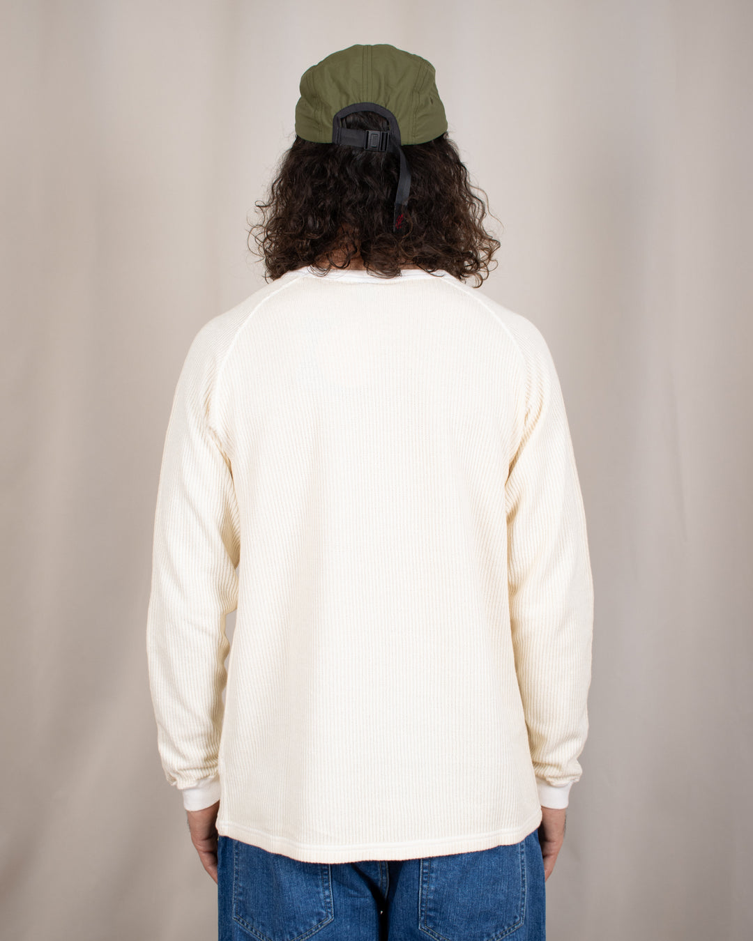 Long Sleeve Rib Knit P-Natural