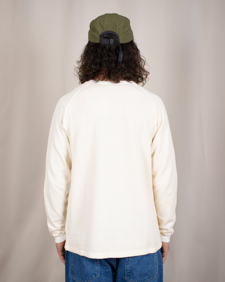 Long Sleeve Rib Knit P-Natural