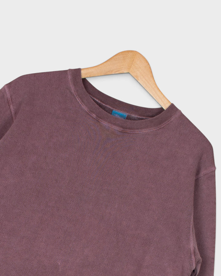 Détail du col rond du sweat Good On Rough Crew Sweat P-Bordeaux