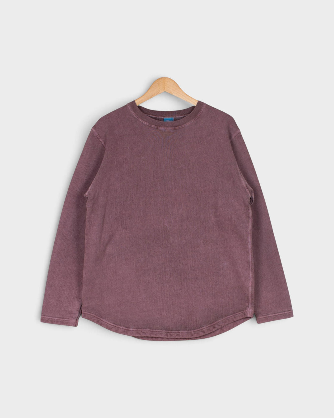 Sweat Good On Rough Crew Sweat P-Bordeaux, vue de face sur cintre