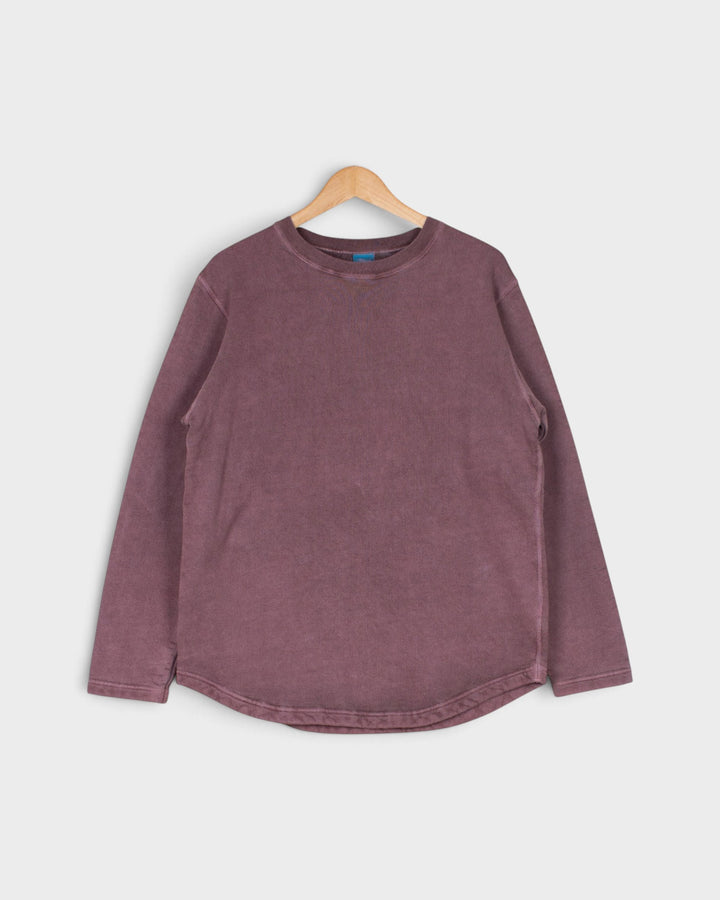 Sweat Good On Rough Crew Sweat P-Bordeaux, vue de face sur cintre