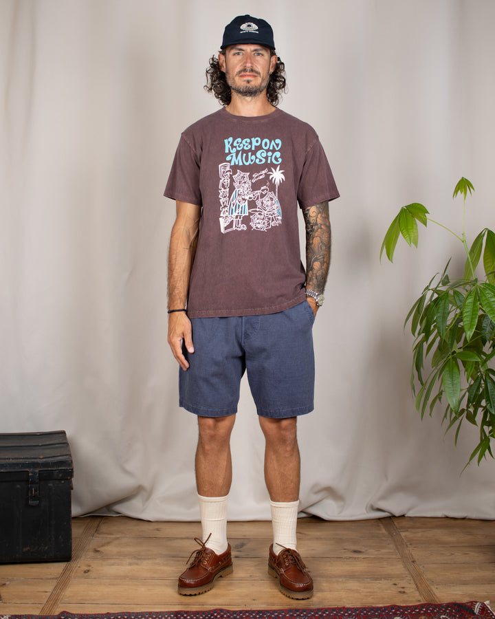 Keep On Music SS Tee P-Bordeaux