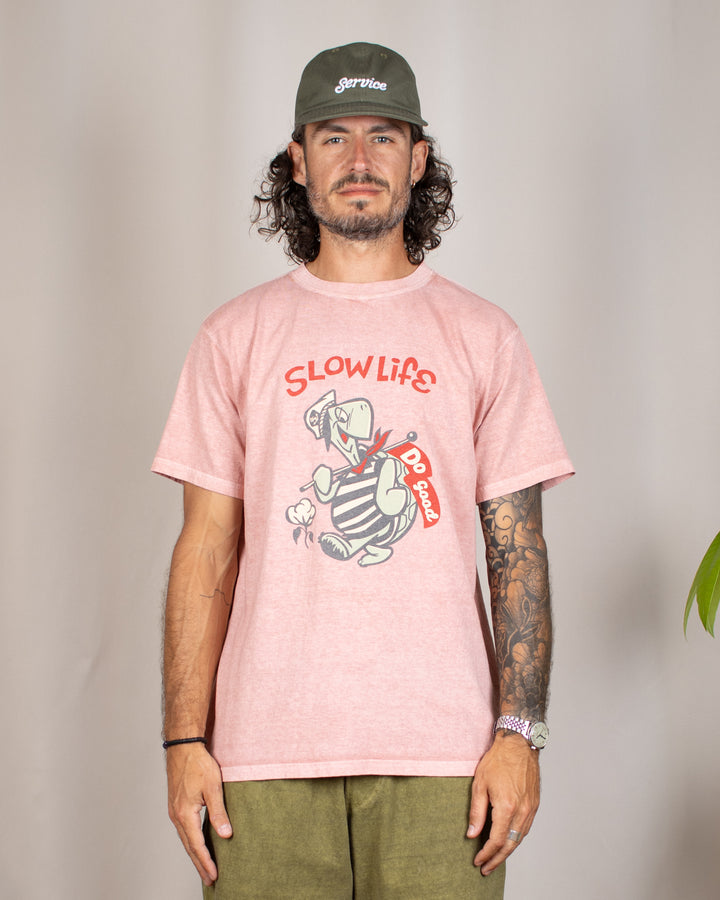 Slow Life SS Tee P-Coral