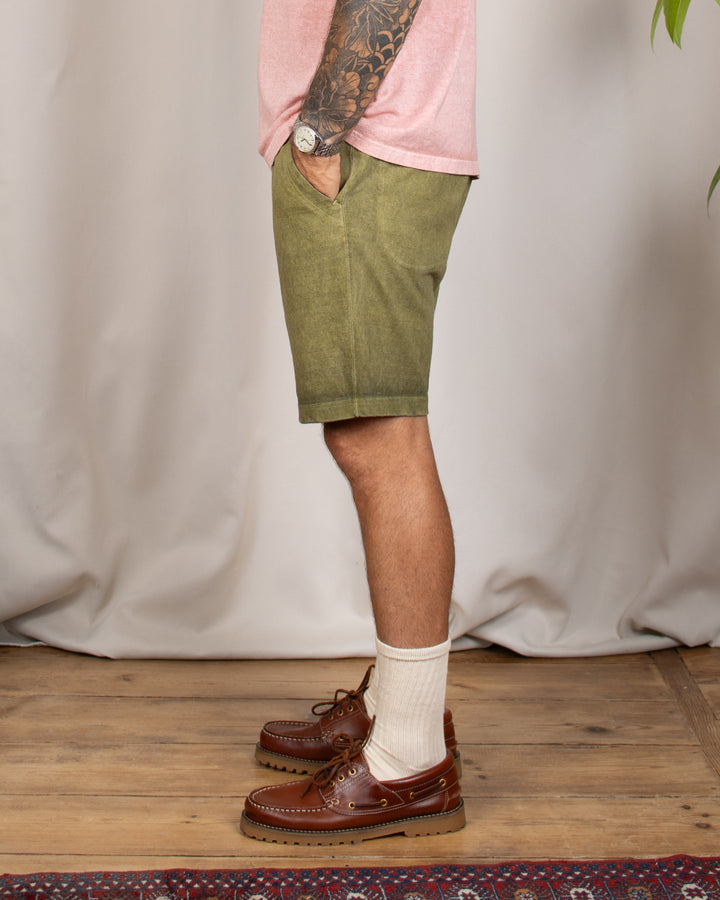 Travel Shorts Heavy Coton P-Sage