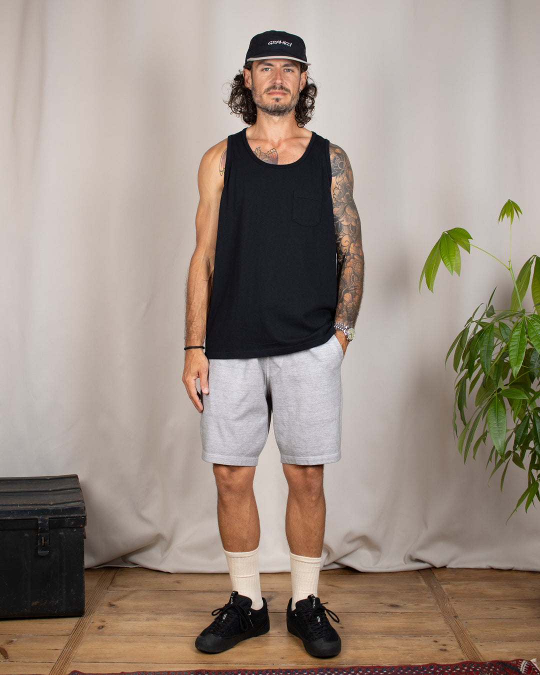 Pocket Tank Top Black