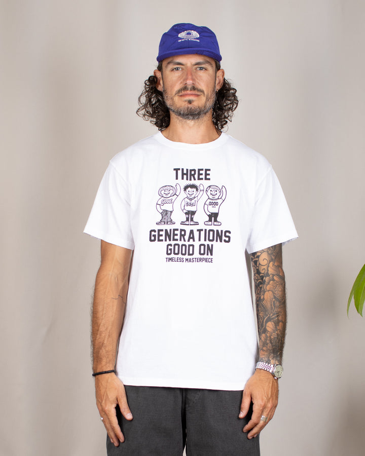 Three Generation SS Tee White