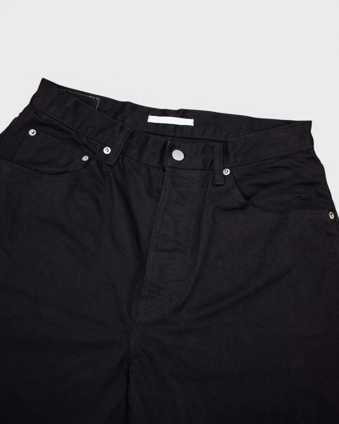Denim01 Loose Tapered Jeans Washi Black