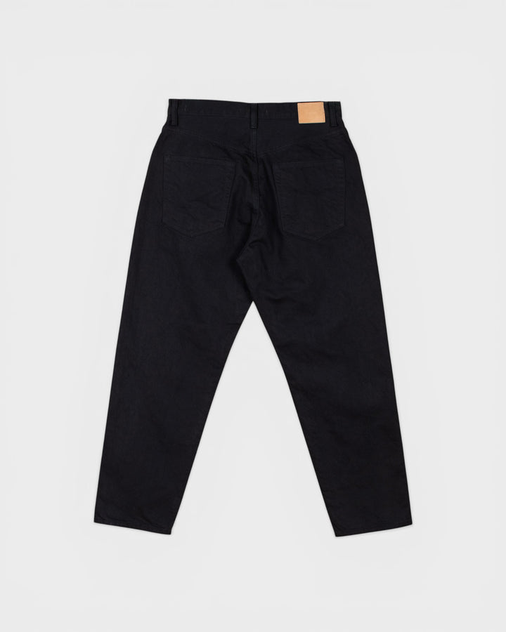Denim01 Loose Tapered Jeans Washi Black